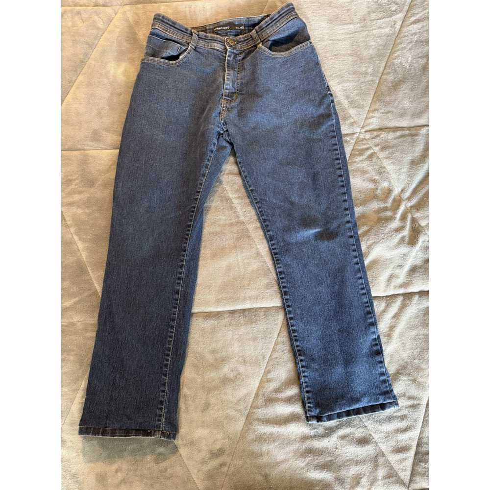 Marfinno Reta Denim Blue Jeans Straight Leg Stretch Womens Size 40